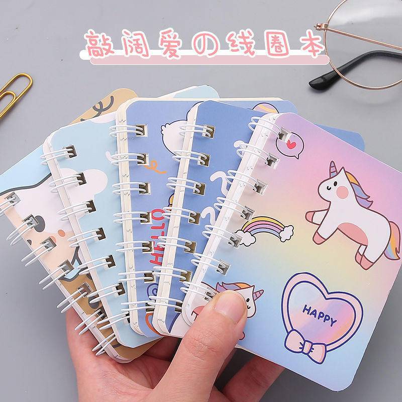 ⭐ iLado ⭐  sổ tay sổ ghi chú mini tập vở tài khoản tay sáng tạo dễ thương vở kẻ ngang sổ ghi chép notebook binder a5 sổ ghi chép sổ tay ghi chép vở ngang sổ lò xo kẻ ngang marker học văn phòng phẩm sổ ghi chú sticker