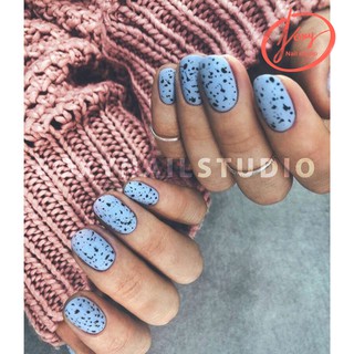 [Nailbox] bộ móng giả xanh ngủ cốc sang trọng - dùng được nhiều lần