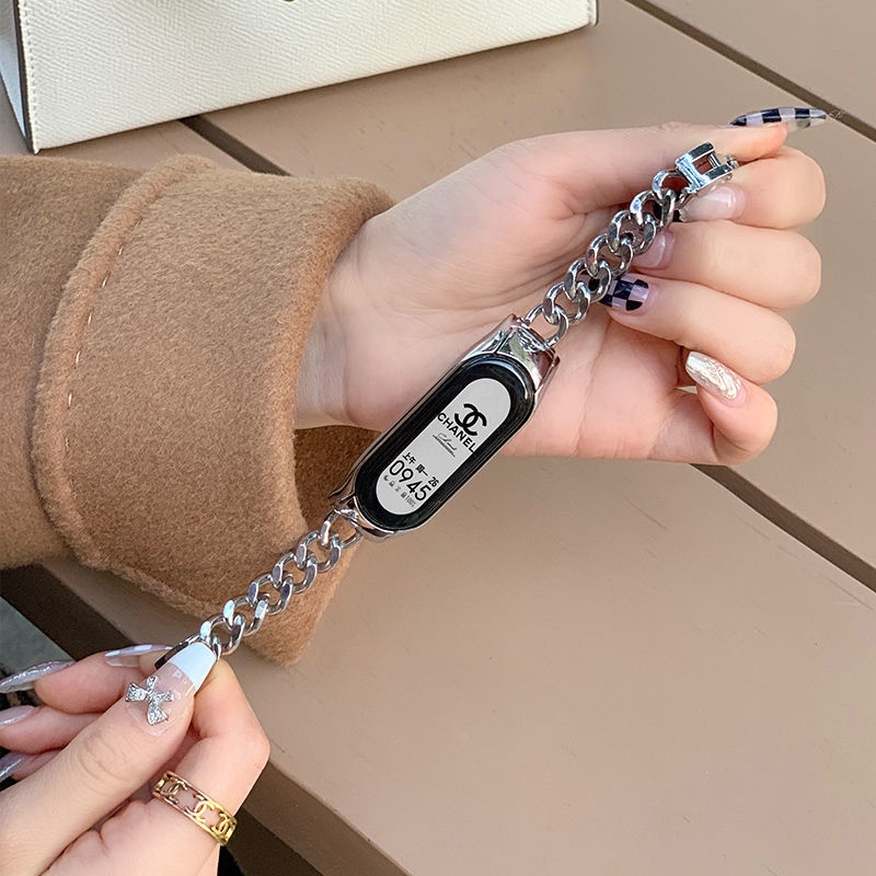 Dây Đeo Tay Thay Thế Bằng Kim Loại Phù Hợp Cho Đồng Hồ Thông Minh Xiaomi Band 6 5 3/4