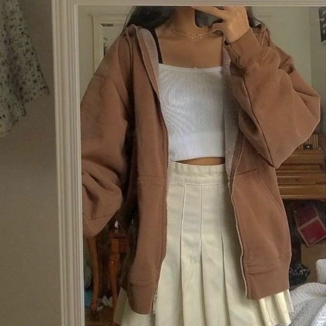 Áo nỉ trùm đầu Christy hoodie [Brandy Melville] | BigBuy360 - bigbuy360.vn