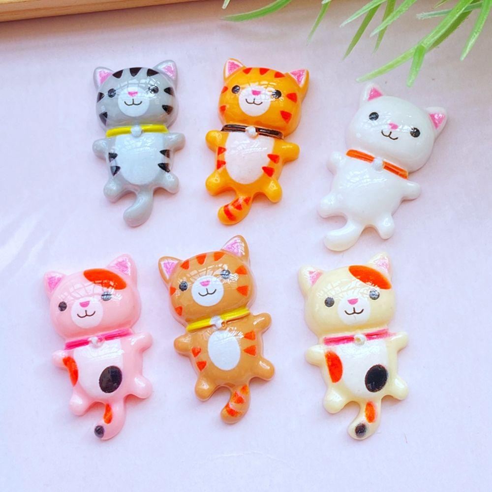 YIYU Set 10 Mặt Dây Chuyền Hình Mèo Hoạt Hình Đáng Yêu