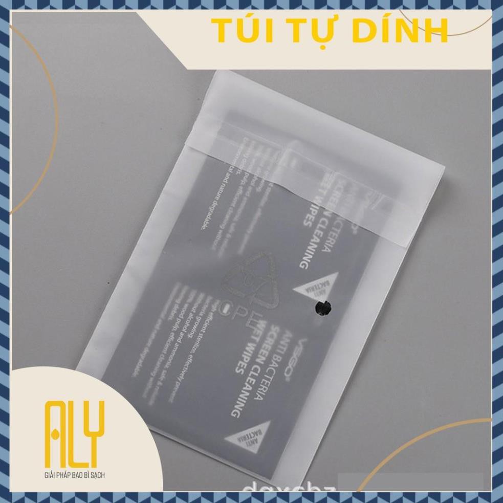 Túi opp dán miệng đóng quần áo, túi opp băng keo loại mờ đóng quần áo đủ size cho shop thời trang _ ALY