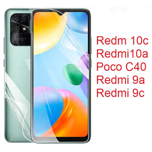 Miếng Dán PPF Xiaomi Redmi 10c 10a 10 Poco C40 9a 9c Chịu Lực - Chống Trầy Xước Tuyệt Đối ( trong - nhám chống vân tay )