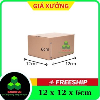 combo 20 hộp carton 12x12x6 / thùng giấy / hộp giấy / thùng carton
