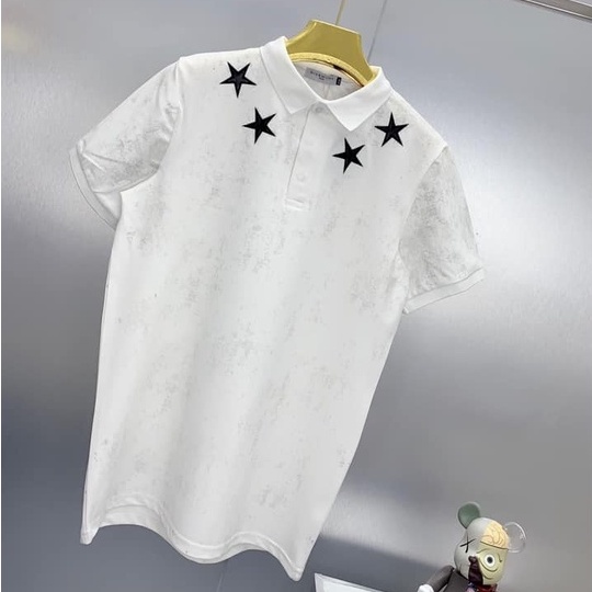 Áo polo nam phối lưng hoạ tiết cổ sao, áo cộc tay cổ bẻ chất poly cotton AP48 - PANDO FASHION
