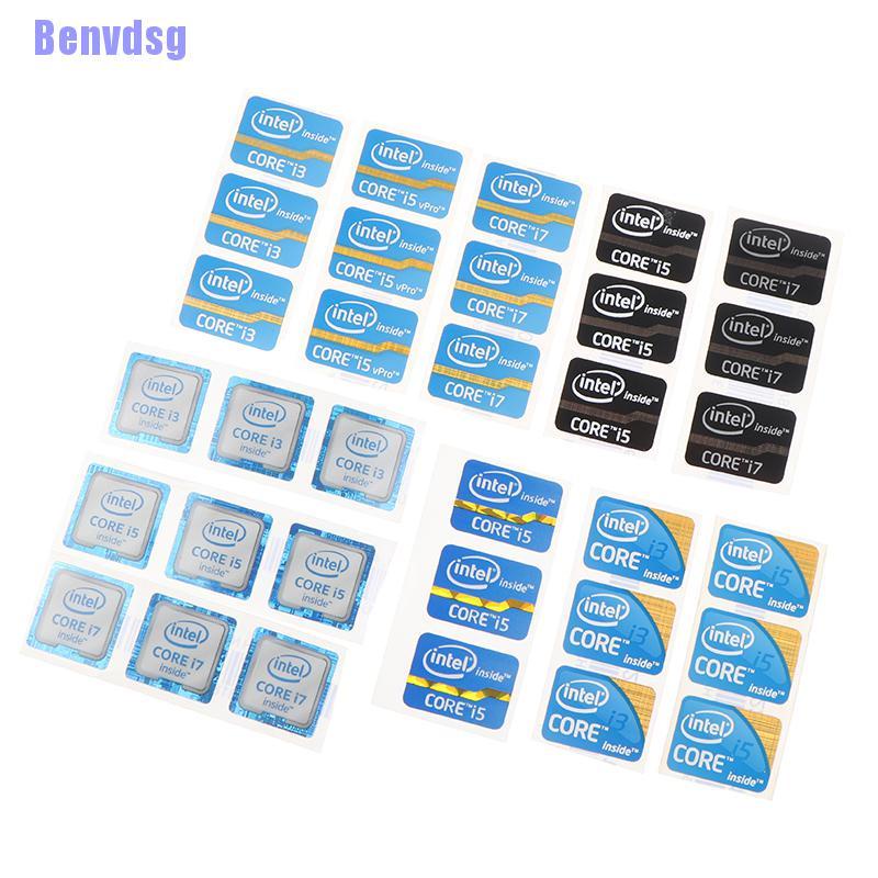Set 3 Phụ Kiện Trang Trí laptop Intel Core I3 I5 I7