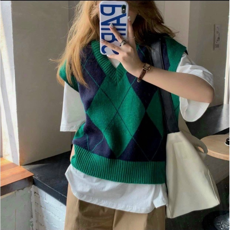 Áo len gile trám hot hit