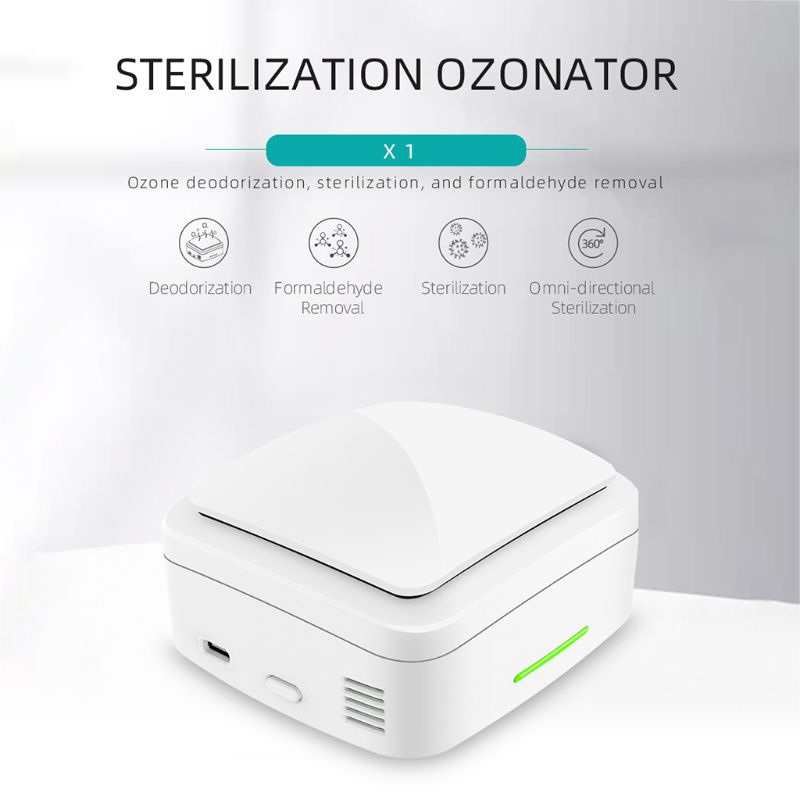 One Hộp Khử Trùng Ozone X1 Uv Có Đèn Rgb Chuyên Dụng Cho Nhà Cửa / Xe Hơi