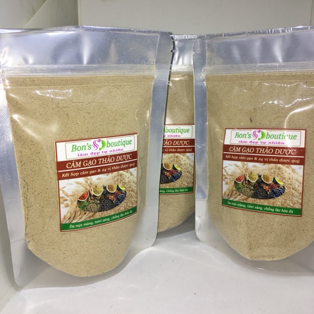 100g Bột Cám thảo dược 24 vị sáng đều màu da | BigBuy360 - bigbuy360.vn