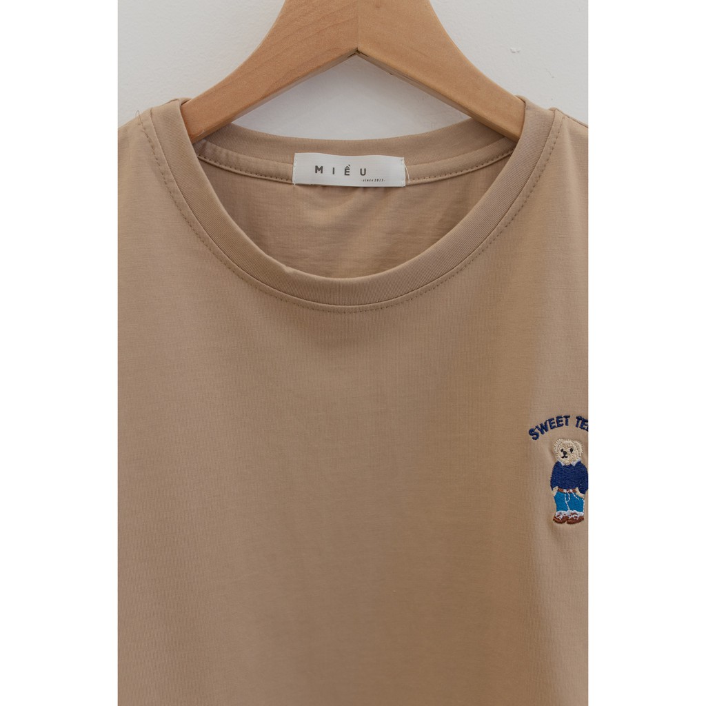 [Miều Fashionista] Áo thun thêu hình  Sweet Teddy | BigBuy360 - bigbuy360.vn