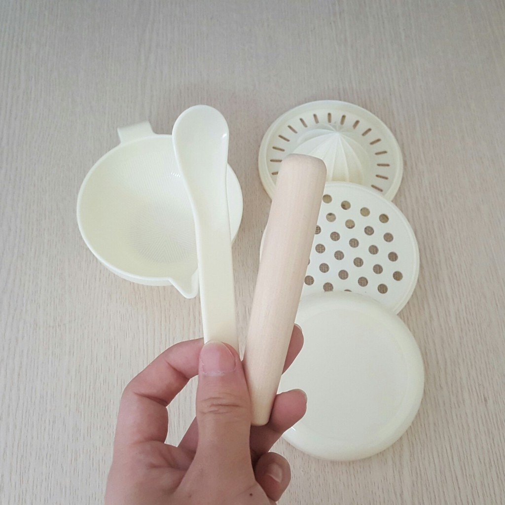 Bộ chế biến đồ ăn dặm 7 chi tiết kiểu nhật cho bé