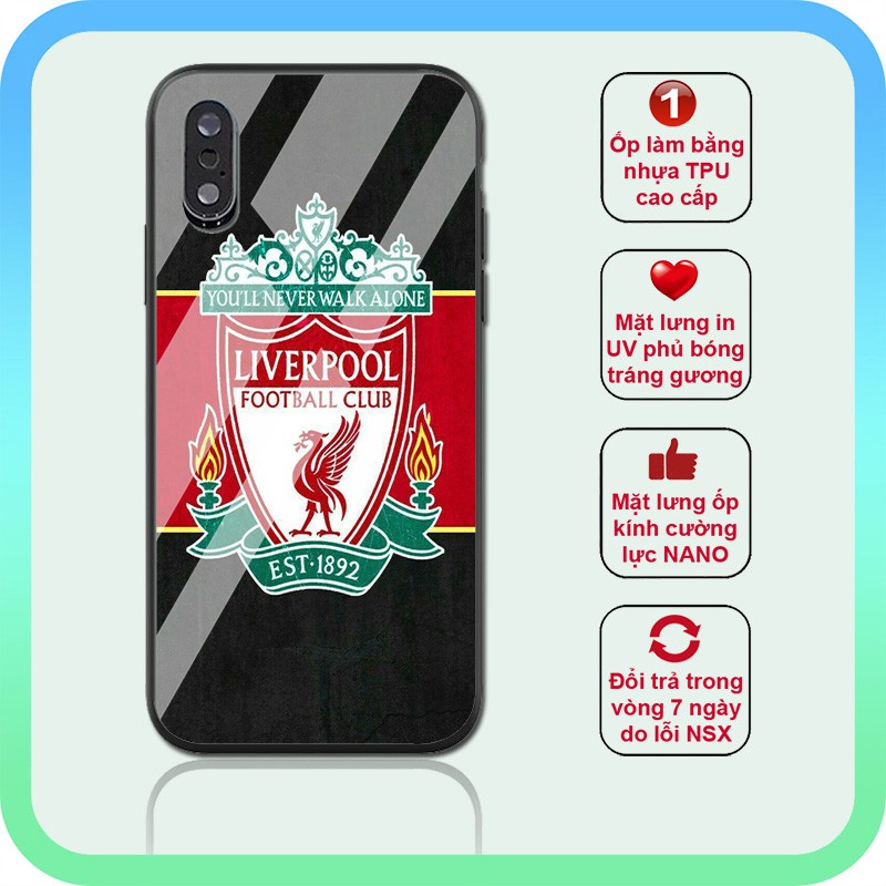 ⚡️Ốp điện thoại in logo Liverpool siêu đẹp ⚡️ốp đen nhám iphone 6s/6/7/8 plus/x/xr/xs max/11 pro max/12 promax SPORT0086