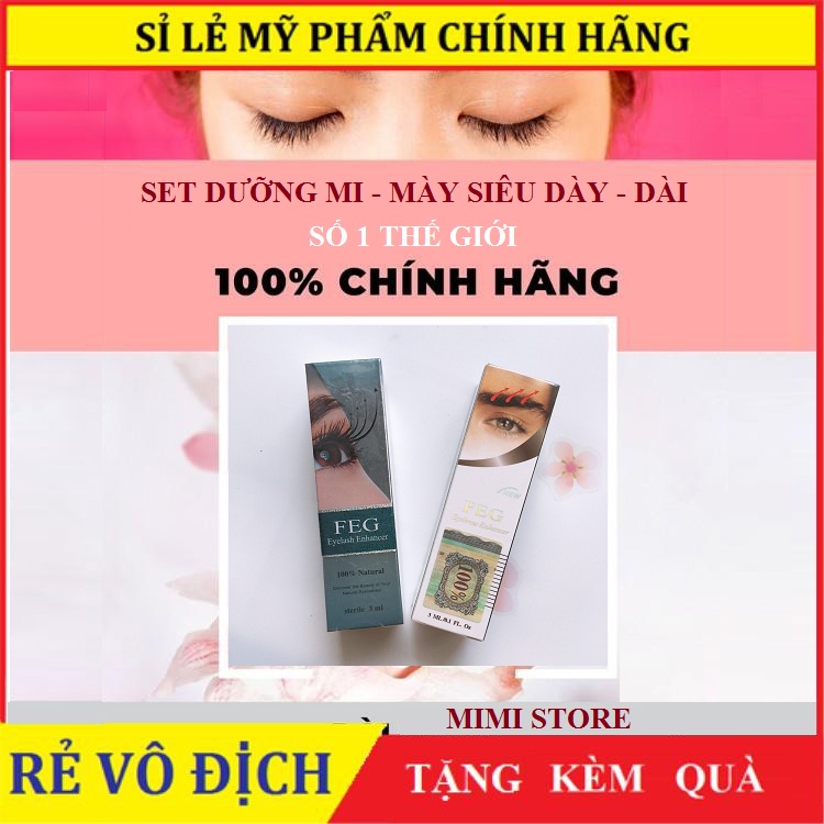 [AUTH]  Dưỡng mi - lông mày - dài dày đen FEG Eyelash Enhancer - Mi dài, dày, cong vút sau 14 ngày