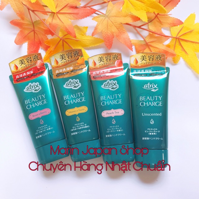 (Hàng mới về,có sẵn) Kem dưỡng da tay Atrix Beauty Charge Nhật Bản
