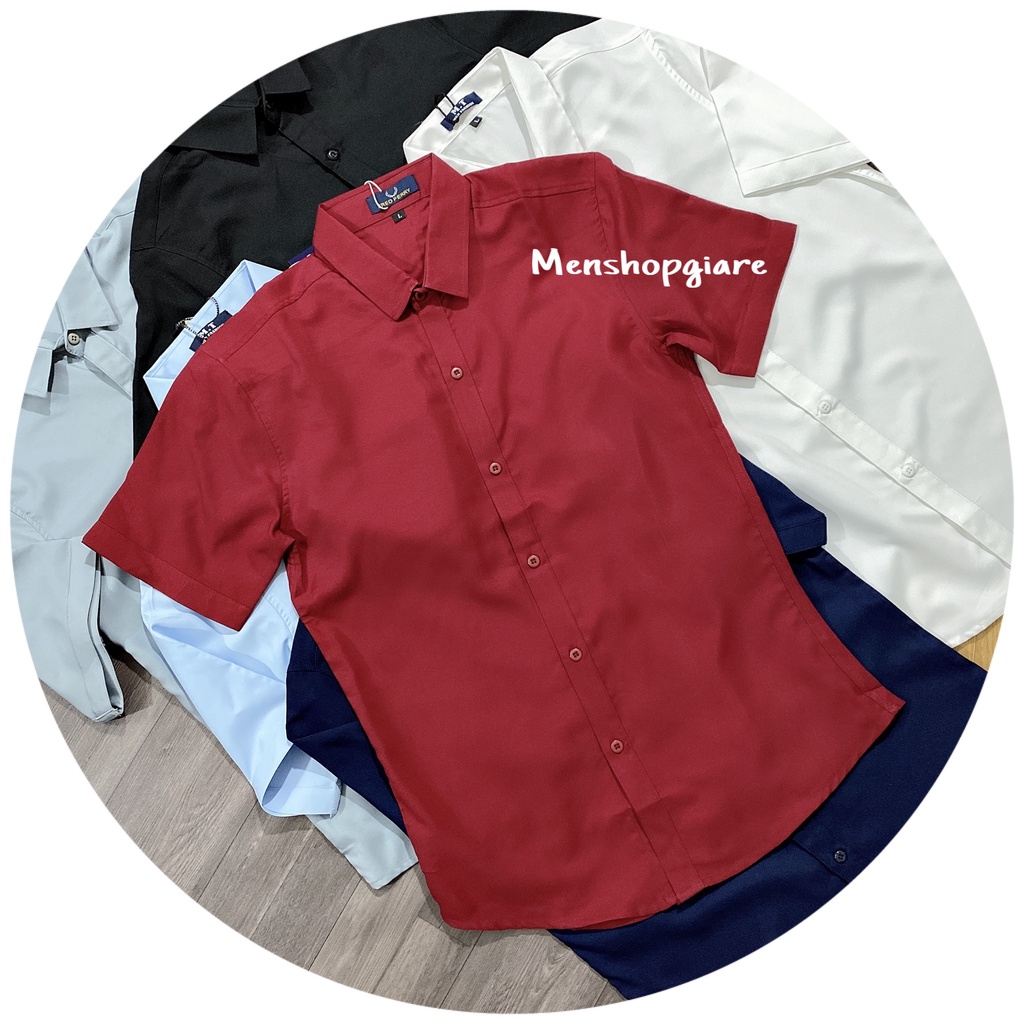 Áo Sơ Mi Tay Ngắn Cổ Bẻ không nhăn