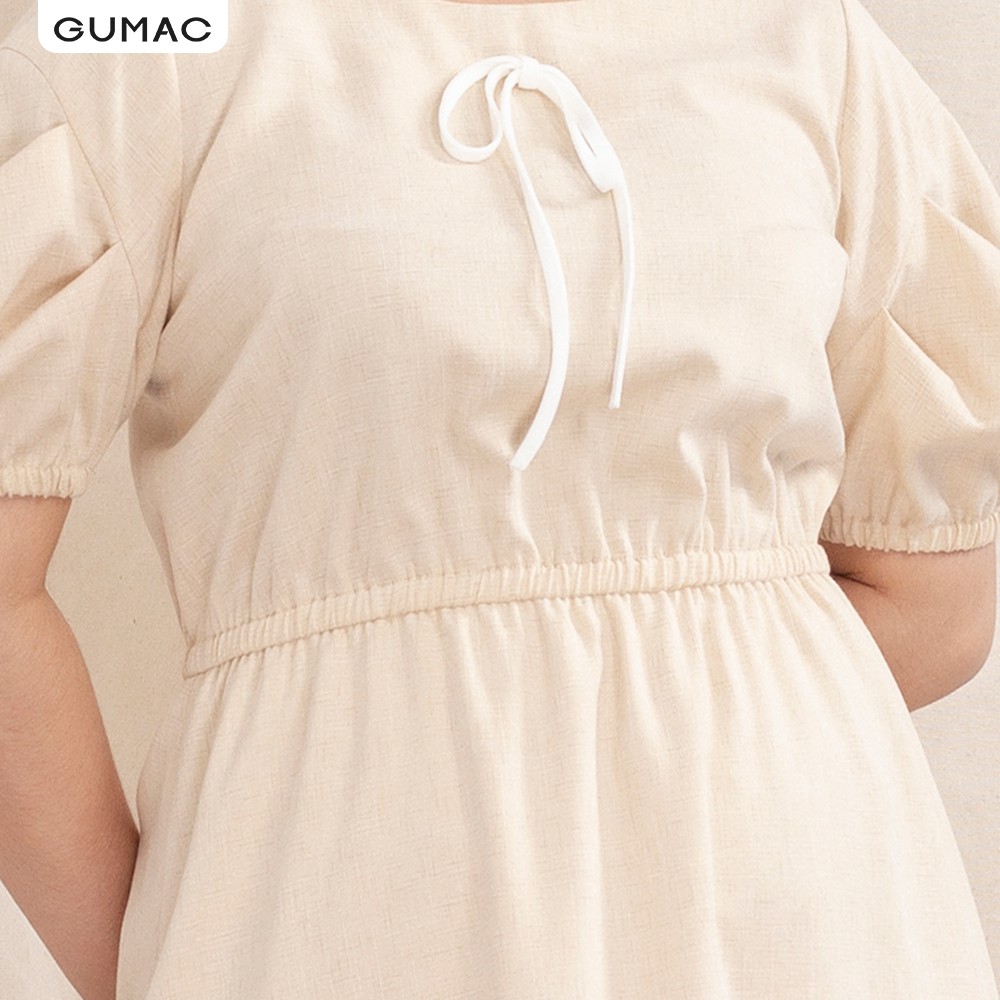 [Mã WABRGULUV giảm tới 100K đơn 249K] Đầm suông nữ oversize 4 nút bọc DA10121 GUMAC | BigBuy360 - bigbuy360.vn