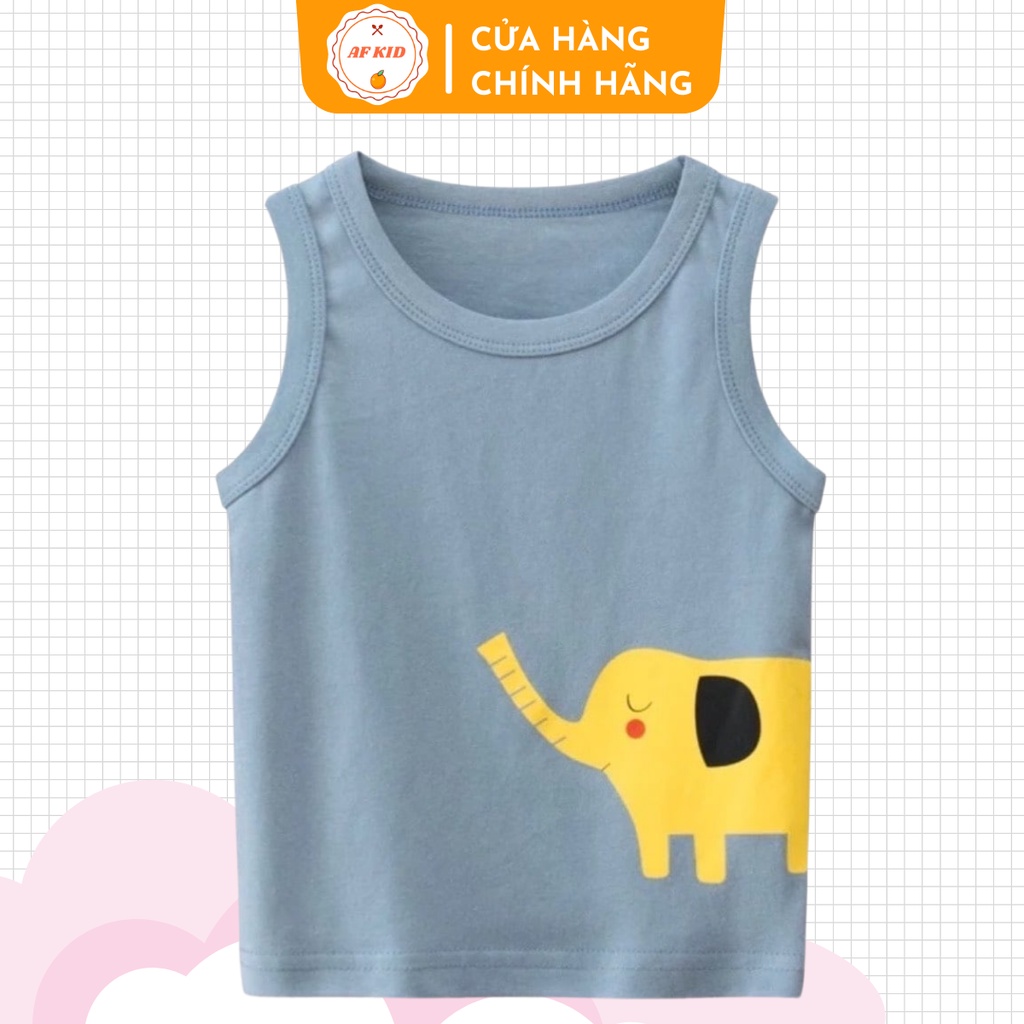 Áo ba lỗ hình động vật kute heo, cá sấu, hươu, voi cho bé trai bé gái 5-18kg