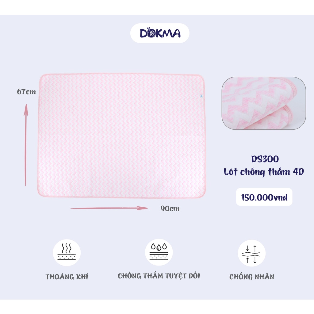💥 Lót chống thấm cho bé cao cấp size to Dokma DS300