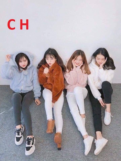 Áo gấu lông quả bông 2 mặt lông COP879 | BigBuy360 - bigbuy360.vn