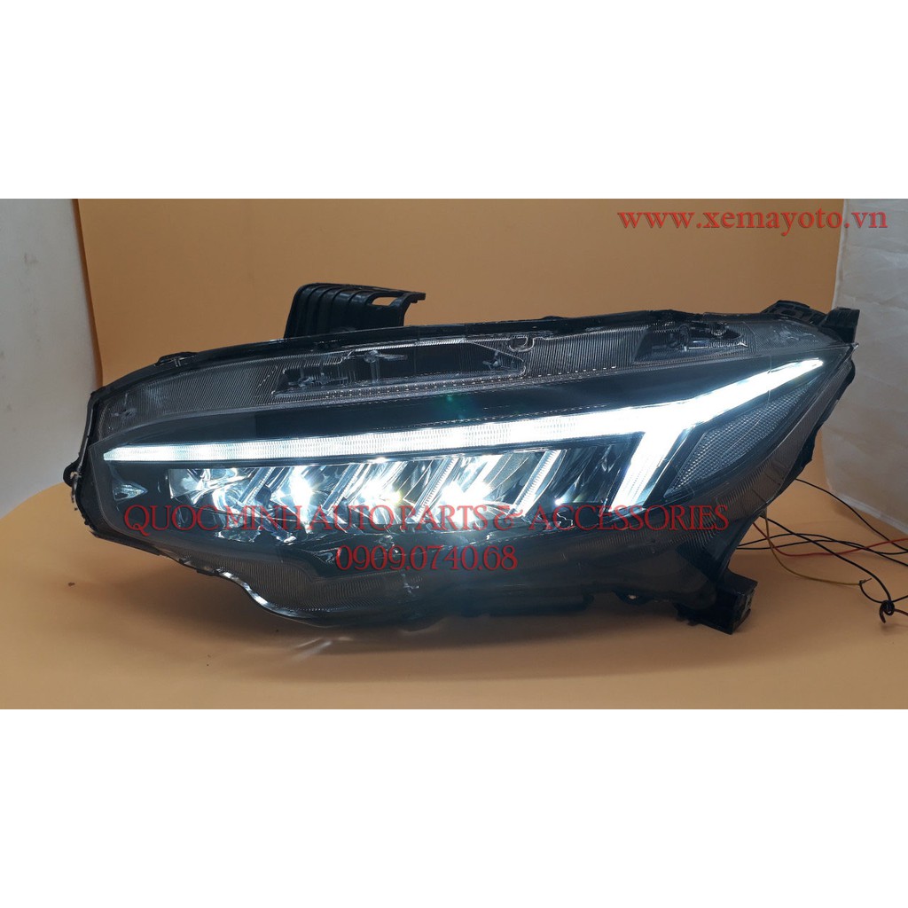 Đèn pha cho Honda Civic 2017-2019 mẫu có chức năng Welcome Light