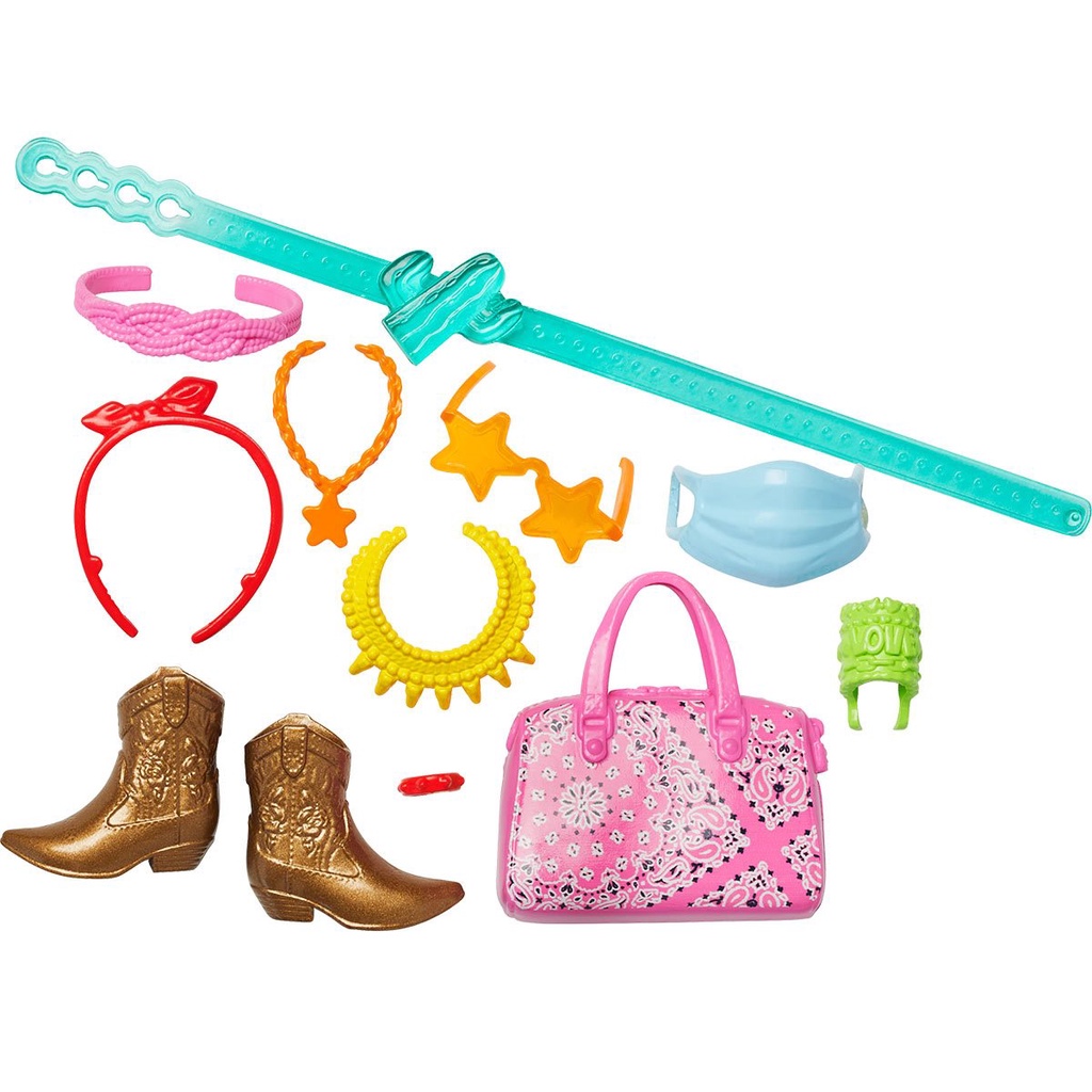 MỚI Bộ Phụ Kiện Thời Trang Búp Bê Barbie Fashion Storytelling Accessories 2022