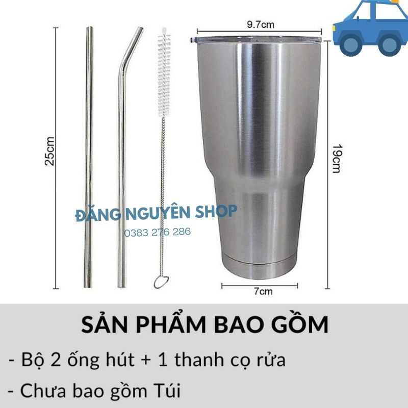 Ly Giữ Nhiệt Thái Lan 900ml Tặng Kèm Bộ Phụ Kiện