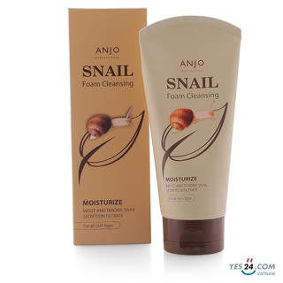 Sữa Rửa Mặt Dưỡng Ẩm Ốc Sên Anjo Snail Foam Cleansing 150ml