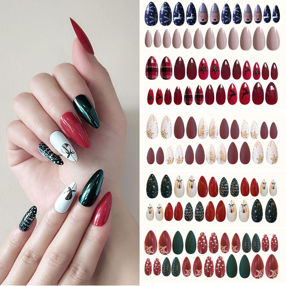 Set 24 Móng Tay Giả Có Thể Tháo Rời Ốp