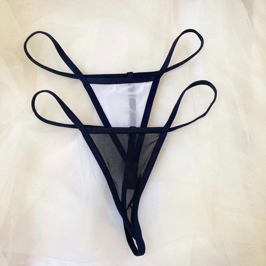 CK057 - Quần lót lưới trơn đơn giản xuyên thấu dễ kết hợp các váy ngủ - kelly wang