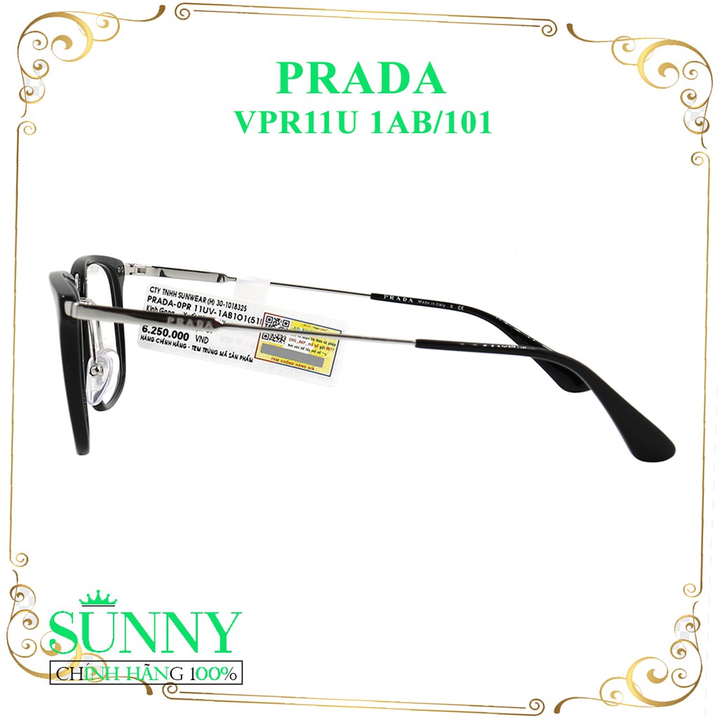 VPR11U 1AB/101 - mắt kính Parda chính hãng iTALIA, bảo hành toàn quốc