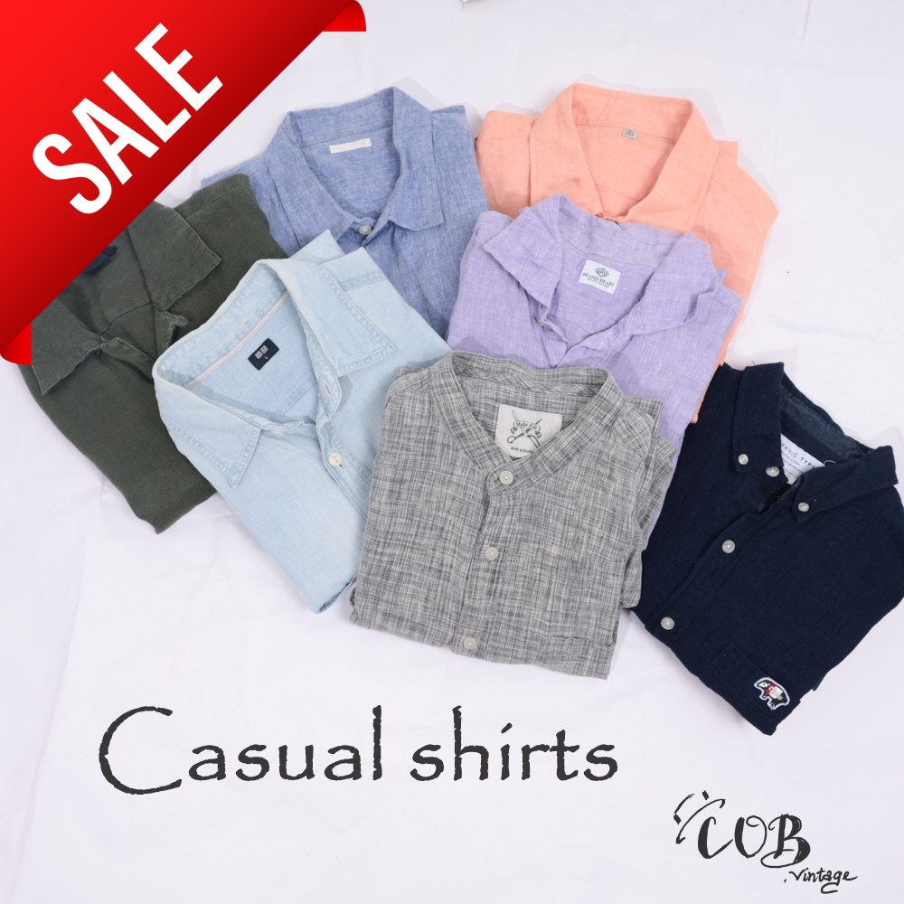 Áo sơ mi trơn casual, công sở Nhật,Hàn - secondhand (2hand) - COB.vintage