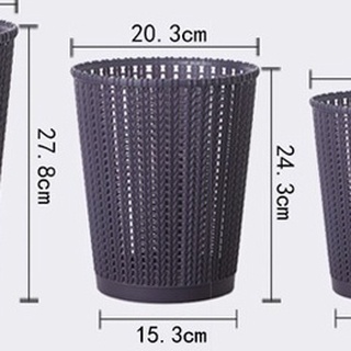 Combo 5 Sọt Rác Mây Đan Size Trung No.5155