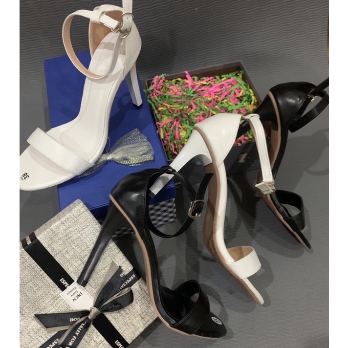 Giày cao gót nữ công sở 9p phân  hở mũi, sandal quai ngang đế nhọn đi làm rẻ thời trang đẹp