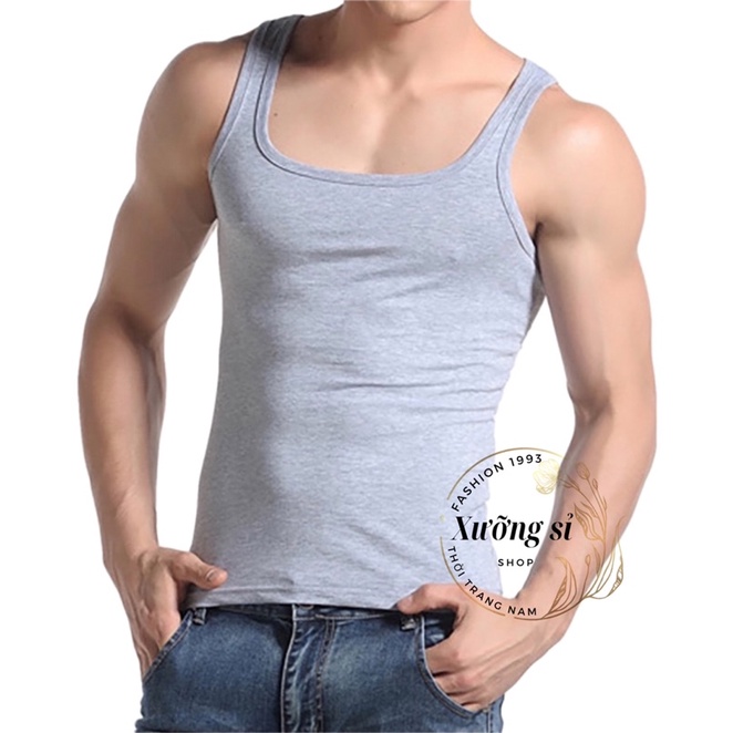 [HCM] SALE OFF ÁO BODY 3 LỖ NAM , COTTON from ôm , vải co giãn thoáng mát 3L03