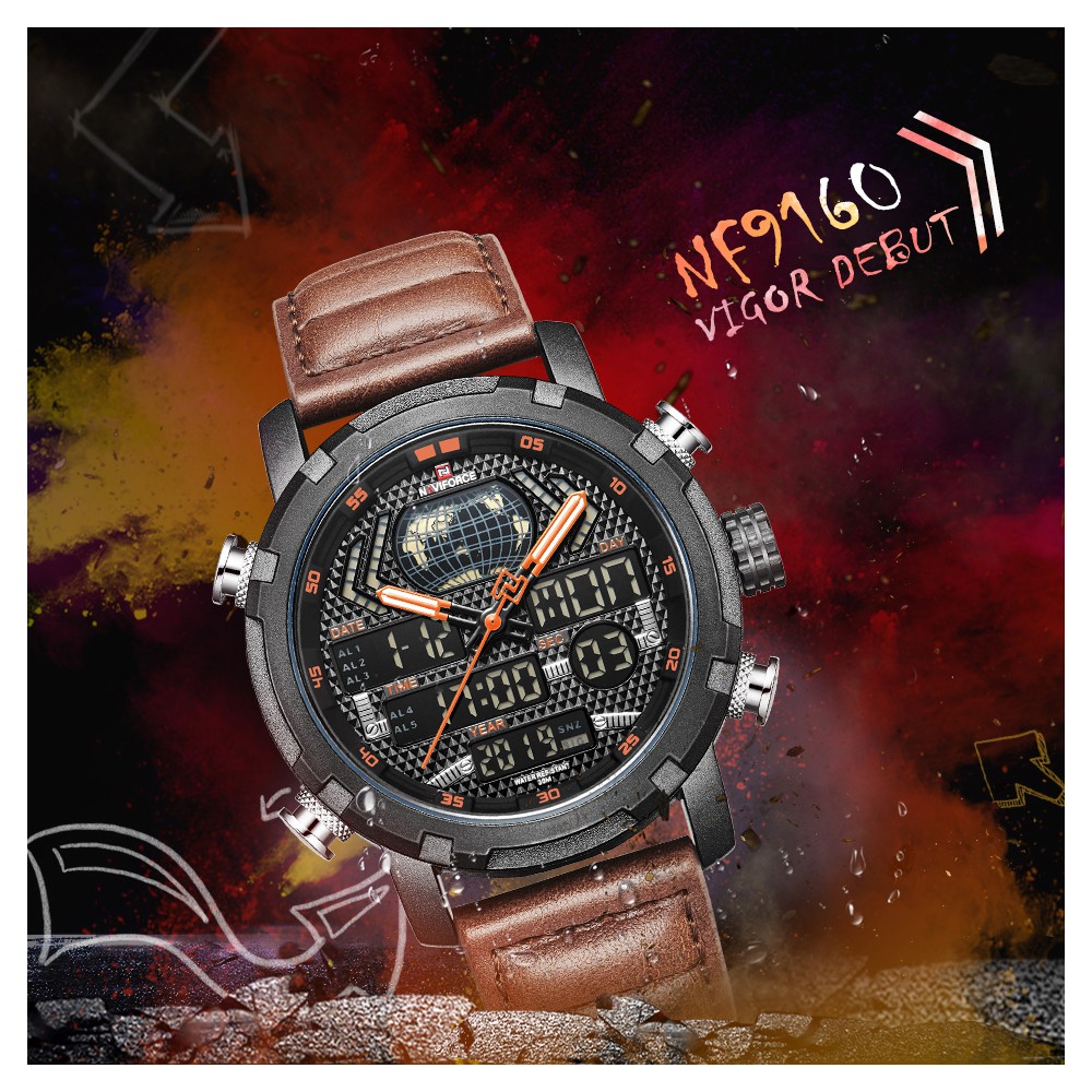 Naviforce Đồng Hồ Đeo Tay Thể Thao Chống Thấm Nước Dành Cho Nam