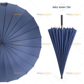 Ô siêu to, ô dù cỡ lớn cán dài 24 nan chống lật, tán rộng 130cm cho 3 người - siêu chắc loại đẹp