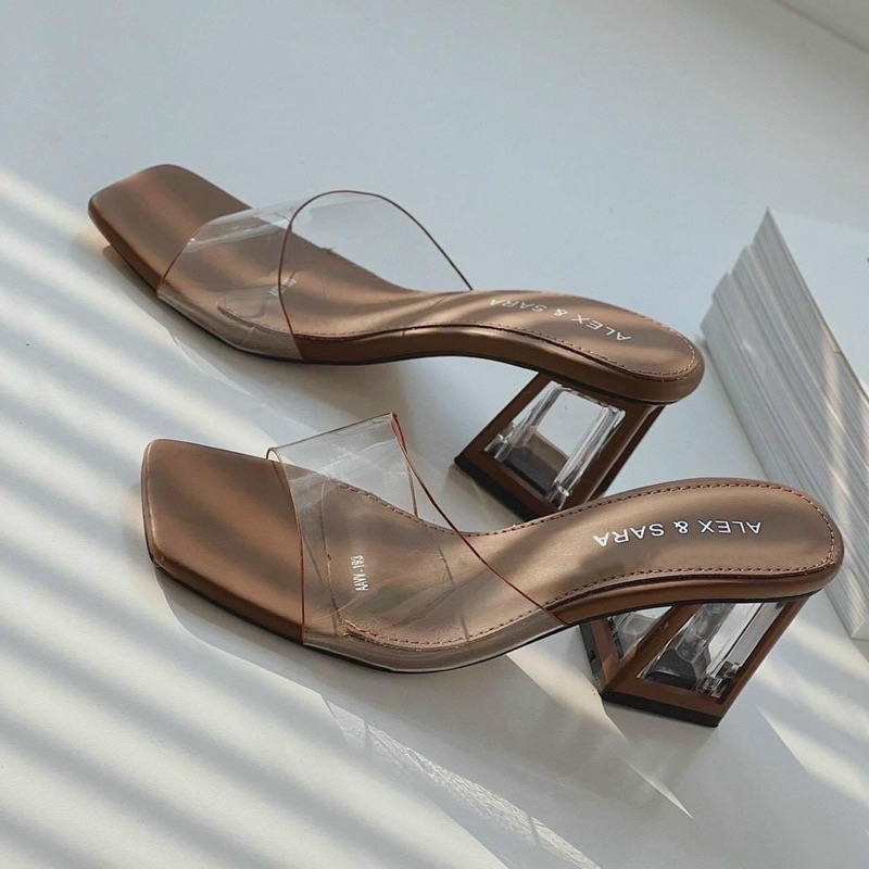 giày gót quai bản Mika gót Mika bọc cao 7cm hót tread  xinh xắn dễ phối đồ cho các nàng.