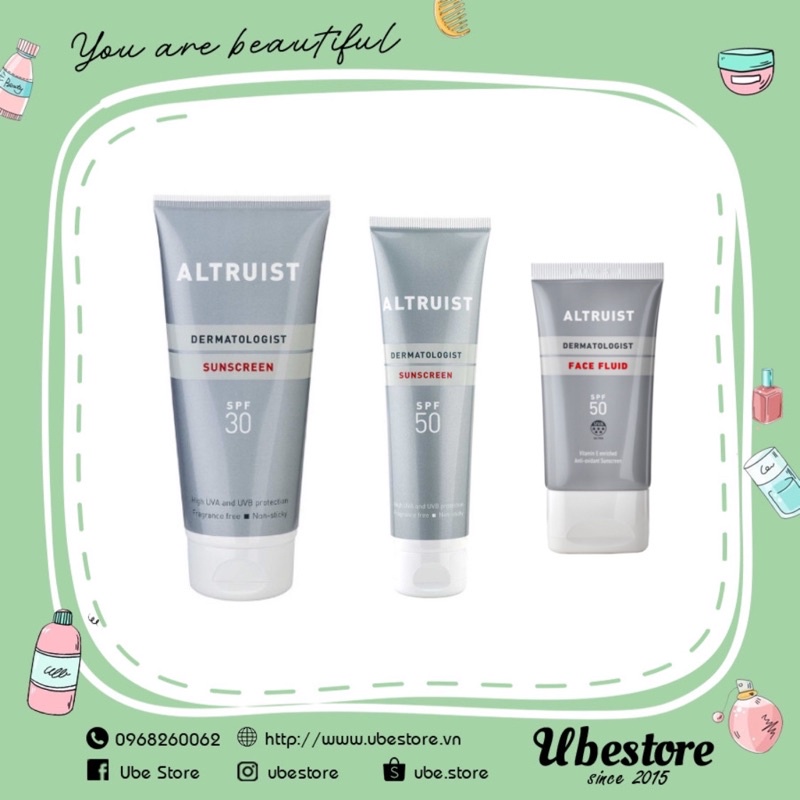 KEM CHỐNG NẮNG ALTRUIST DERMATOLOGIST SUNSCREEN