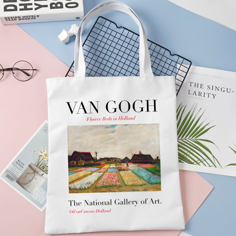 Túi Vải Canvas Mua Sắm In Hình Van Gogh