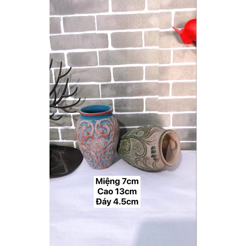 Chậu sứ lu trồng cây