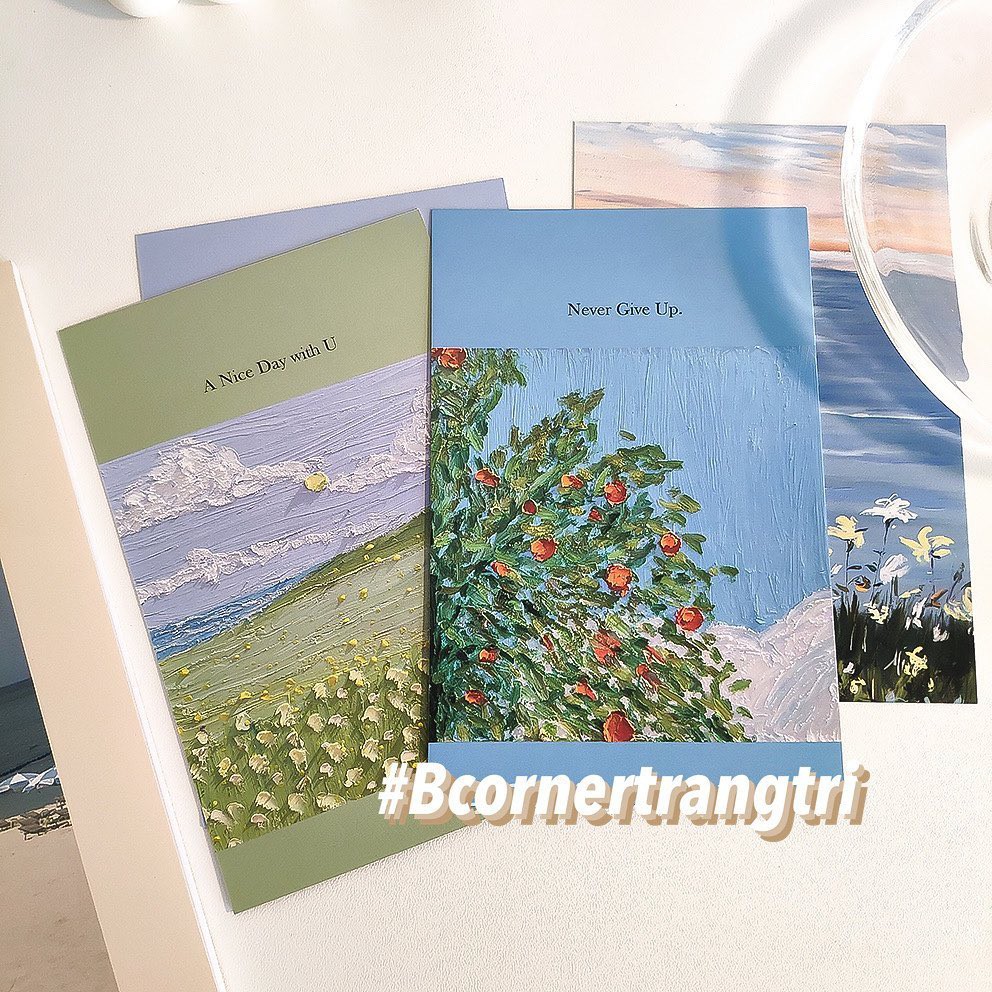 Set 4 Tấm Postcard Dễ Thương