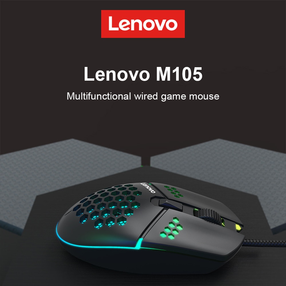 Chuột Gaming Lenovo M105 Có Hiệu Ứng Đèn Led Nhiều Màu