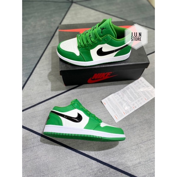 GIÀY JD1 LOW PINE GREEN XANH LÁ DA BÓNG LAI AU