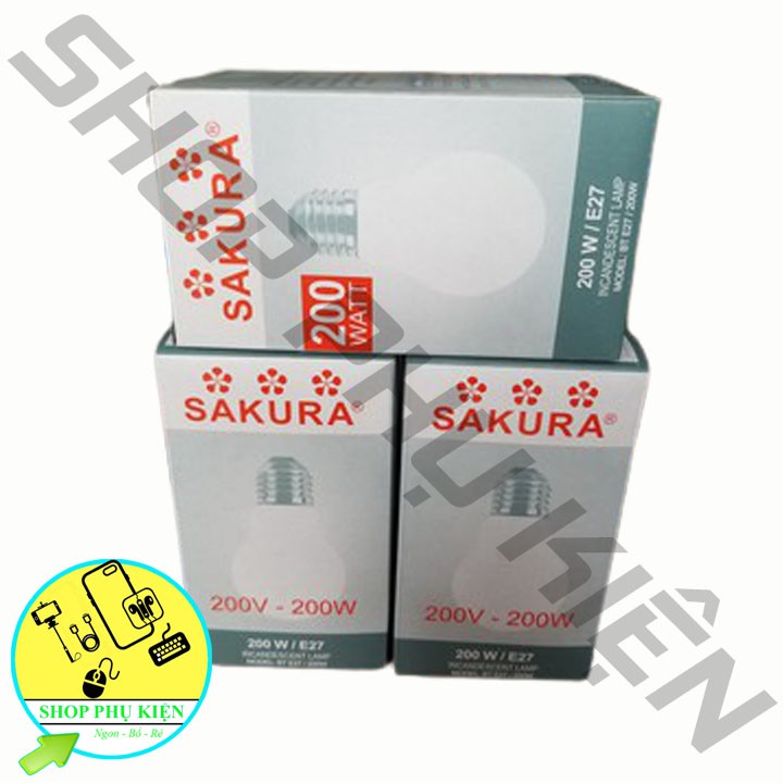 Bóng Đèn Sợi Đốt 200W SAKURA Chính Hãng