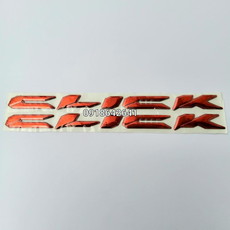 Bộ tem chữ Click 110 thái nhựa dẻo như zin