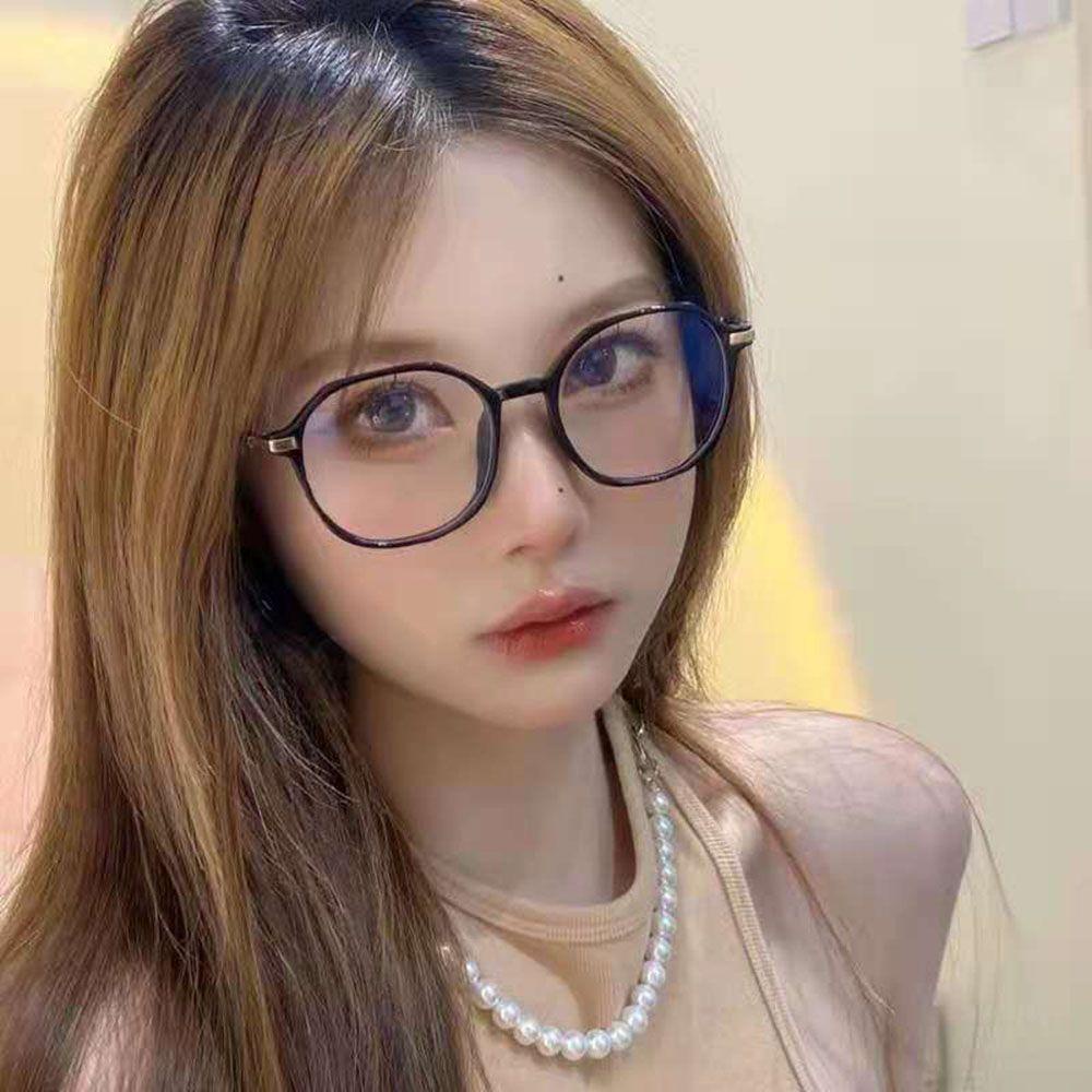 Kính Chống Ánh Sáng Xanh Tròng Đa Giác Bảo Vệ Mắt Dành Cho Nam Nữ