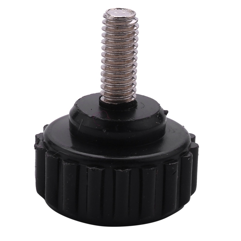 M4 x 10mm Round Head Screw On Thumbscrews Knurled Clamping Knob 2 Pcs