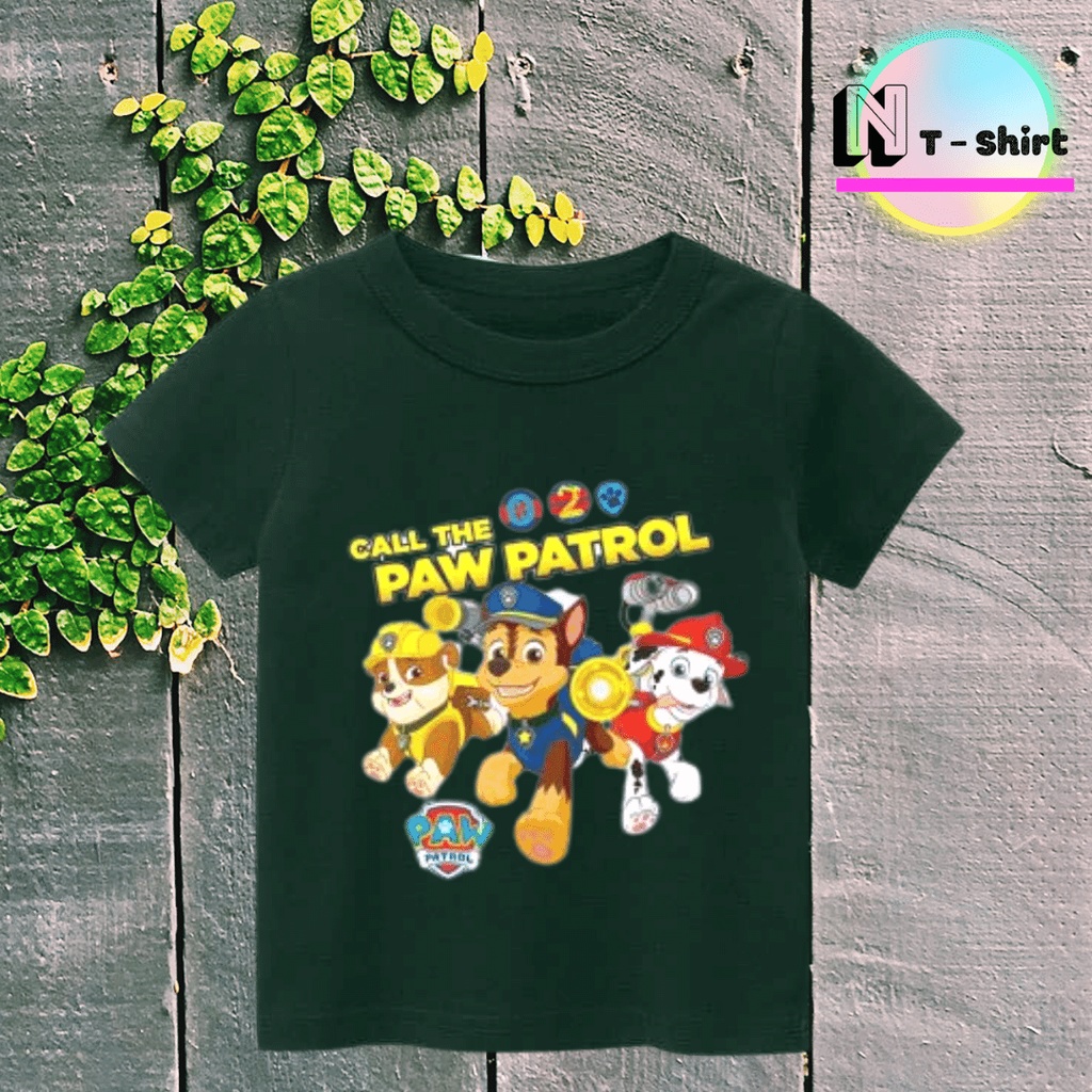 Áo thun bé trai và bé gái in hình Đội chó cứu hộ Paw Patrol, Áo cotton xịn mặc mát thoải mái NTshirt 11