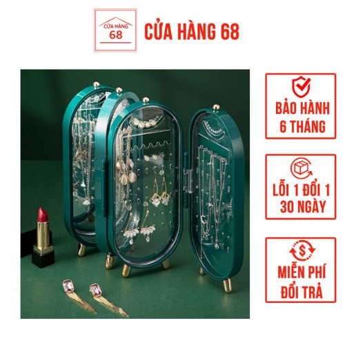 Hộp treo bông tai, dây chuyền, trang sức đa năng, thẩm mỹ, gọn gàng - TR503