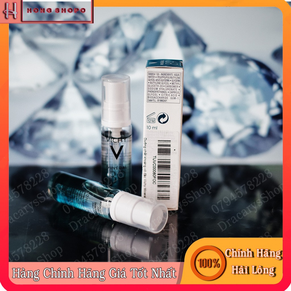 Dưỡng Chất Khoáng Cô Đặc Vichy Mineral 89 Phục Hồi, Bảo Vệ Da 10ml